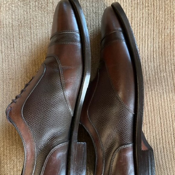 Allen Edmonds Winhall men’s dress shoes, size 10.5 D brown grain/brown - Picture 3 of 7